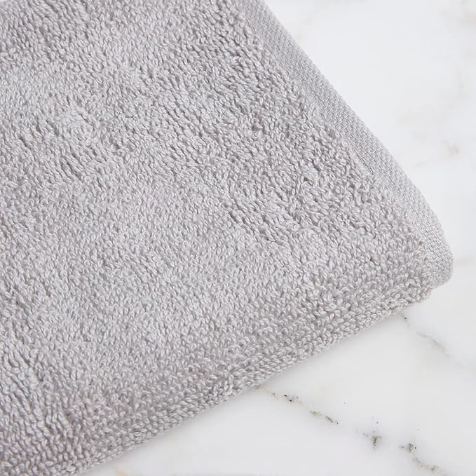 Rae Dunn Hand Towels, Embroidered Decorative Hand Towel for Kitchen and Bathroom, 100% Cotton, White- Blessed/Family, 16"x 28"