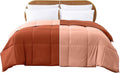 Modern Threads Down Alternative Reversible Comforter Rust/Clay Twin