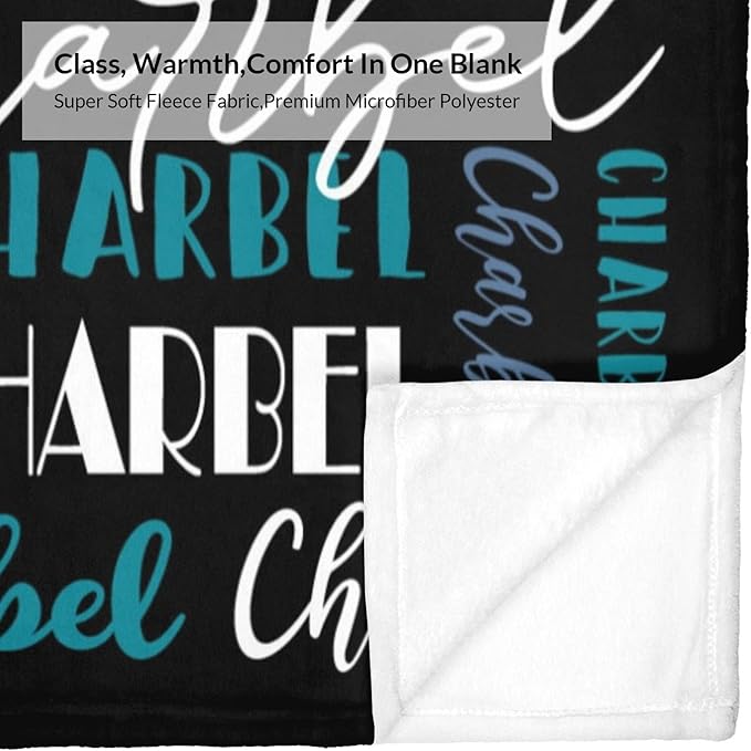 Name Blanket Personalized Blanket for Adult Kids Flannel Customize Throw Blanket Custom (Color 13, 30 x 40 Inches)