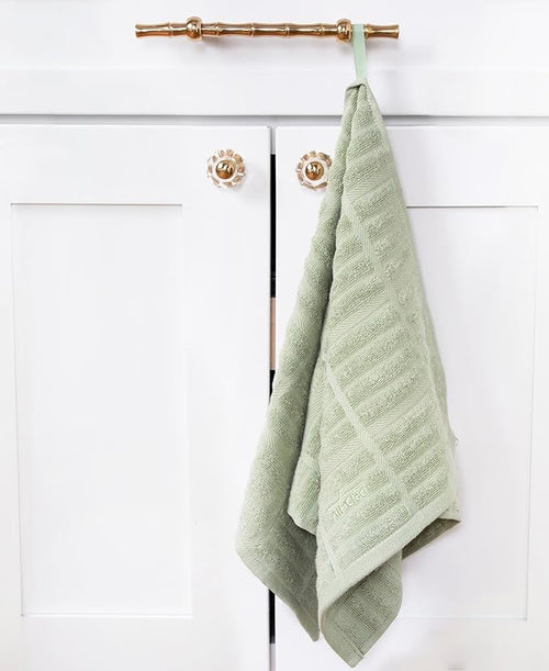 All-Clad Solid Kitchen Towels: Highly Absorbent, Super Soft Long Lasting - 100% Cotton, 17"x30" Tea Towels for Cleaning & Drying Dishes, Pans, Glassware, or Countertops, (2-Pack), Fennel