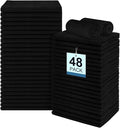 48 Pack Salon Towels - Highly Absorbent and Quick Drying Hand Towels, Premium Wash Cloths for Bathroom, Gym, Shower, Hotel, and Spa - 16x27 inch (Black)