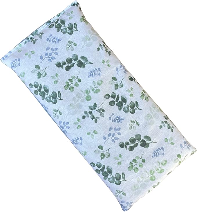 Microwave Heating Pad, Microwavable Hot Pack with Flax Seed and Dried Herbs or Unscented, Aromatherapy Pillow, Cold Compress or Ice Pack, 3 Sizes, Soft Floral Fabric