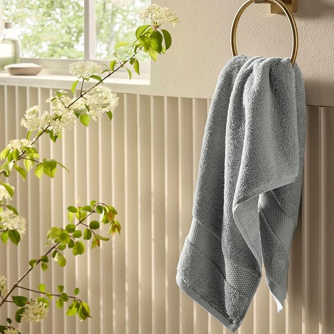 BOLL & BRANCH Plush Bath Sheet Set - Shore - 6 Piece - Includes 2 Oversized Bath Sheets, 2 Hand Towels & 2 Washcloths - 100% Organic Cotton - Ultra Soft & Luxurious - Quick Absorbing