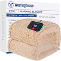 Westinghouse Electric Blanket Twin Size, Soft Plush Sherpa Heated Blanket with 10 Heating Levels & 1-12 Hours Auto-Off, Machine Washable, 62x84 inches, Yellow