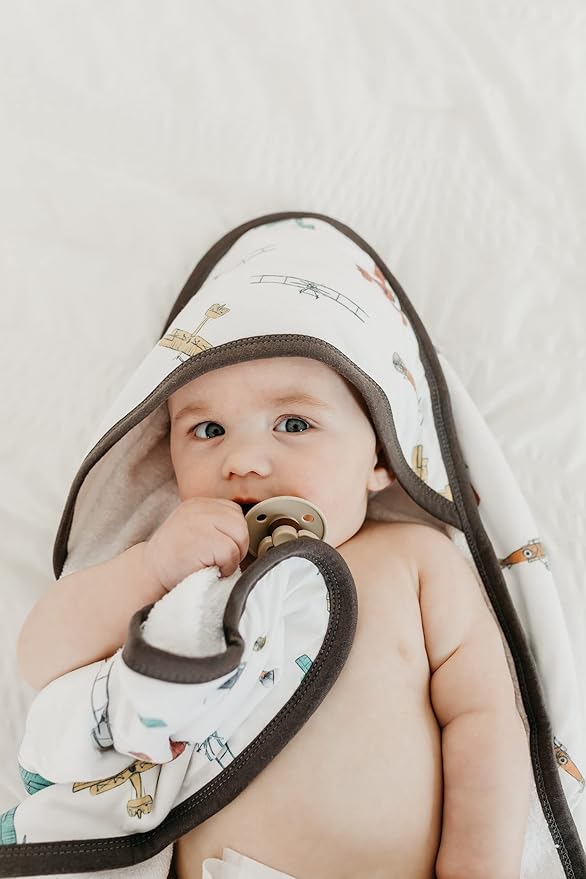 Copper Pearl Hooded Bath Towels Premium Knit/Terry Cloth Baby Towels with Hood, Pockets, and Cool Designs - Great to Gift and Make Bath Time Fun - Baby Bath Towel, Ace