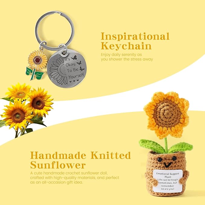 Get Well Soon Gift Baskets for Women, 10pcs Self-Care Package, Relaxation Spa Gift Basket for Mom Wife Grandma Daughter Friends Sister, Sunshine Birthday Gift Set Idea for Women Who Have Everything