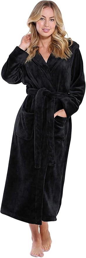 Turquaz Oversize Plush Robes For Women, Soft Warm Fleece Bathrobe for Women