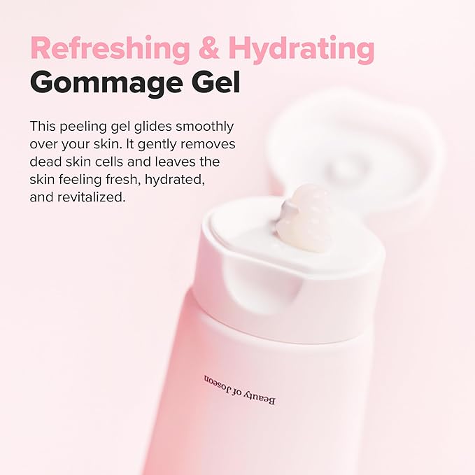 Beauty of Joseon Apricot Blossom Peeling Gel Soft Exfoliating Face and Body Scrub Dead Skin Cells Remover for All Skin Types, Korean Skincare for Men Women, 100ml, 3.38 fl.oz