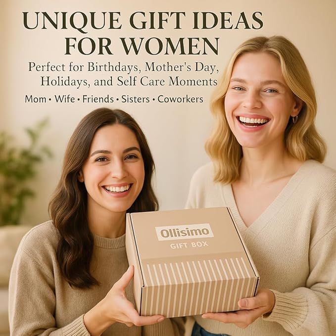 Luxury Gift Basket for Women – Spa Self Care Kit, Hug in a Box, Get Well Soon Package, Thinking of You Gift, Birthday Box, Relaxing Set, Sympathy Present for Her, Mom, Wife, Sister, Friend