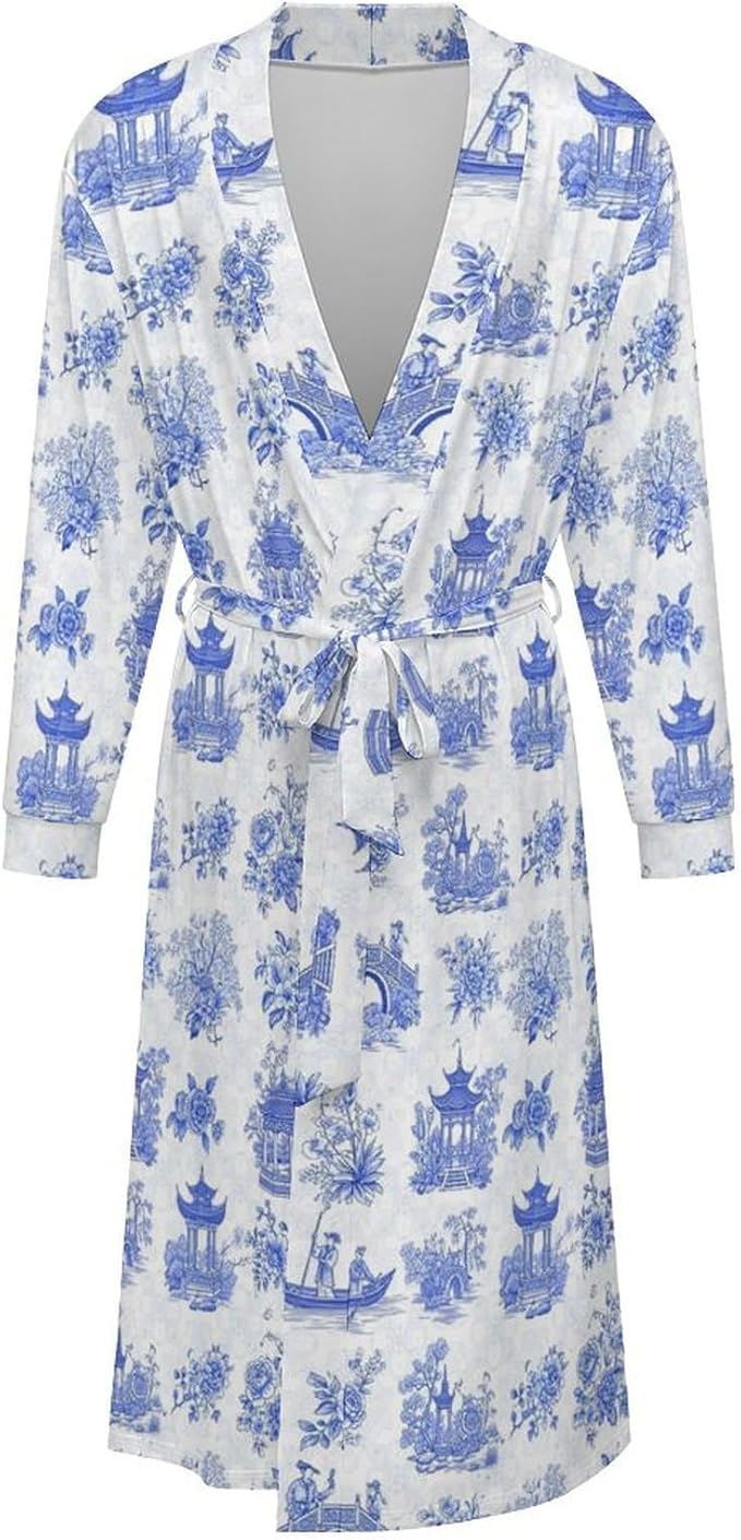Soft Robes for Women Lightweight Kimono Bathrobe Full-Length Loungewear