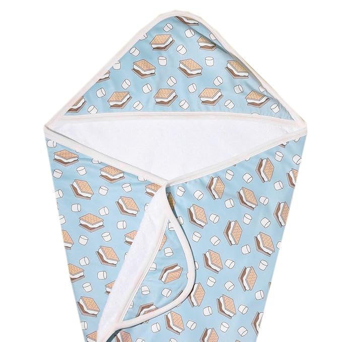 Copper Pearl Hooded Bath Towels Premium Knit/Terry Cloth Baby Towels with Hood, Pockets, and Cool Designs - Great to Gift and Make Bath Time Fun - Baby Bath Towel, S'Mores