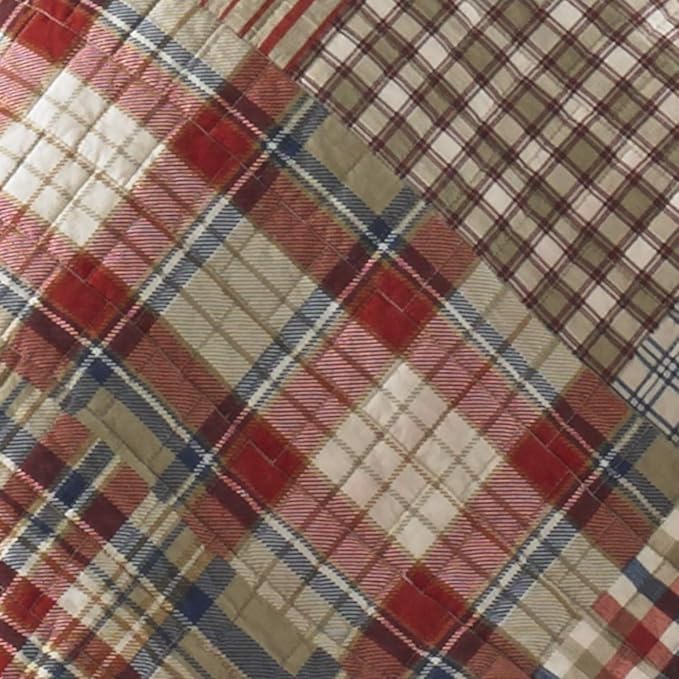 Eddie Bauer - Twin Quilt Set, Reversible Cotton Bedding with Matching Sham, Luxurious Bedding Set (Hawthorne Brown, Twin)