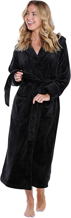Turquaz Oversize Plush Robes For Women, Soft Warm Fleece Bathrobe for Women