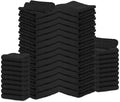 Salon Towels – 50 Pack Black Hand Towels 100% Cotton Spa Towel – 16x27 inches Highly Absorbable Facial, Gym, Hair, Face, Bulk Small Towels (Not Bleach Proof)