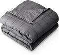 Bare Home Weighted Blanket King Size 30lb (80" x 87") for Adults - All-Natural 100% Cotton - Premium Heavy Blanket Nontoxic Glass Beads (Grey, 80"x87")