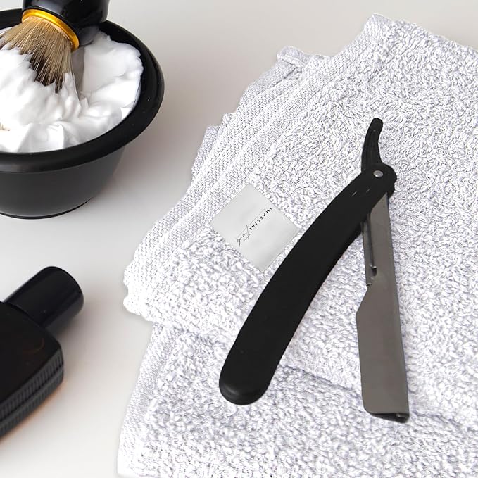 Hand Towels (Pack of 24) White Economy Towels Salon Towels - 100% Cotton Spa Towel– 16 x 27 Inches Highly Absorbable, Facial, Gym, Hair Face Towels Bulk
