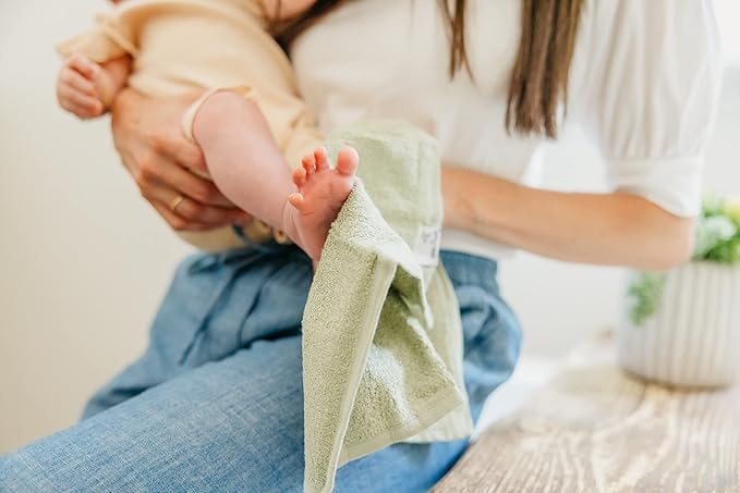 Copper Pearl 6 Ultra Soft Baby Bath Washcloths Premium Large Soft Haven 11" x 11" Towels