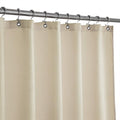Barossa Design X-Long Fabric Waffle Weave Shower Curtain 96 inch Height, Hotel Luxury Spa, 230gsm Heavyweight, Water Repellent, Machine Washable, Cream, 71X96