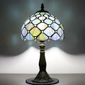 Small Tiffany Table lamp, Suitable for Bedroom nightstands, Living Room Table Lamps, Stained Glass Table lamp, 8-inch Reading lamp for Home and Office use
