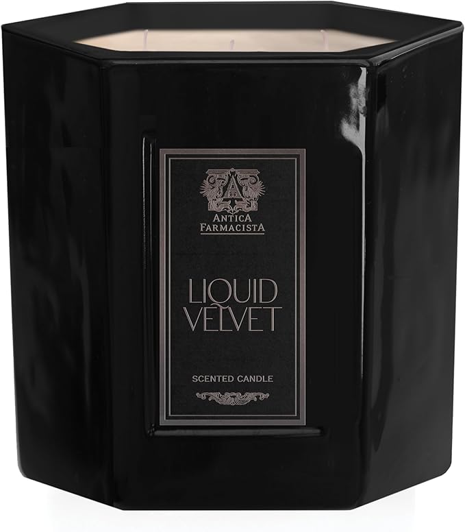 Antica Farmacista Three-Wick Candle - Decorative Home Candle - Long-Lasting & Premium Scented - Luxury Gift - Liquid Velvet, 25 oz