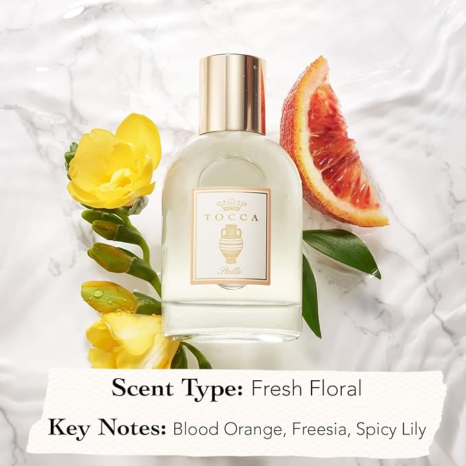 Tocca Stella Scented Dry Body Oil, 3.4 Fl Oz - Olio Sublime Profumato Body Fragrance Featuring Blood Orange, Freesia & Spicy Lily