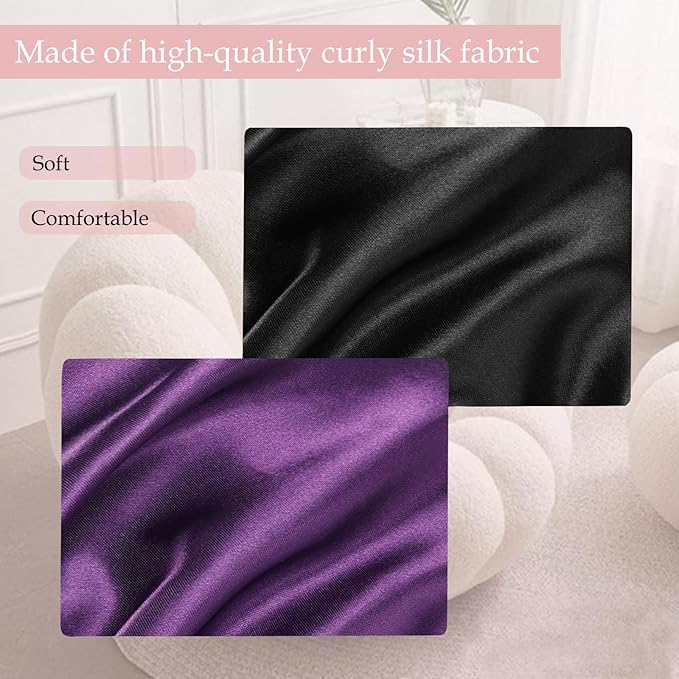 Satin Bonnet Double Layer Silk Bonnet for Sleeping Women Hair Care for Natural Curly