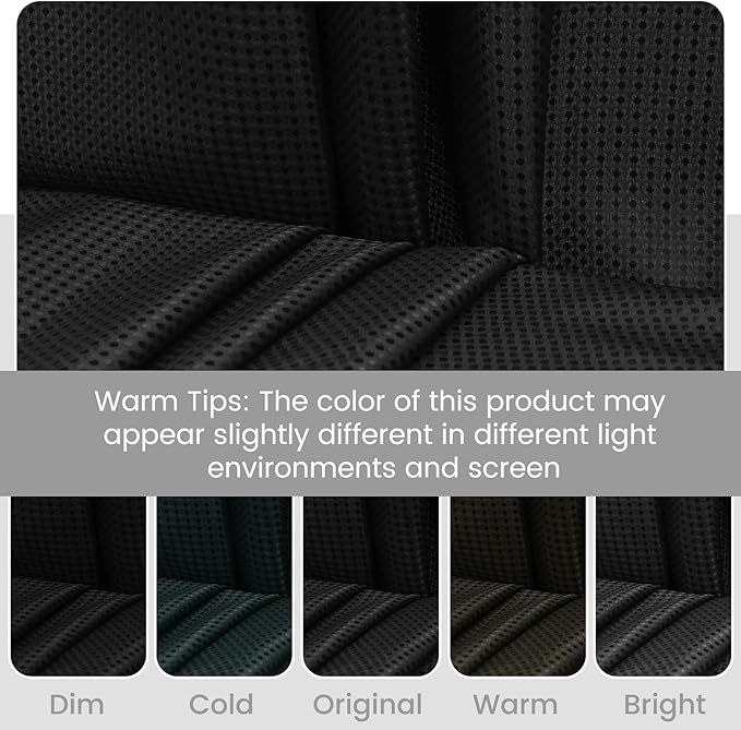 No Hook Shower Curtain with Snap in Liner Set Waffle Shower Curtain for Bathroom Hotel Style Fabric Waterproof Inner Liner，36" W x 74" H, Black