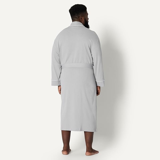Amazon Essentials Mens Lightweight Waffle Bathrobe (Available in Big & Tall)