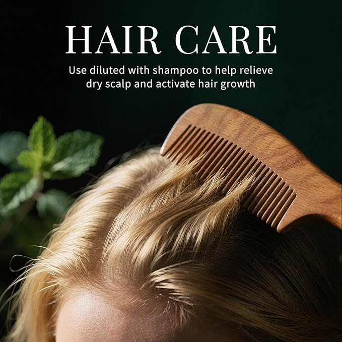 SU JUABA Peppermint Oil 4 Fl Oz, 100% Pure & Natural Aromatherapy Oil for Spray, Diffuser, Skin, Hair - 118ML