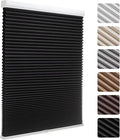 MYshade 1.5-Inch Cellular Cordless Blackout Shades,Thermal Insulating Noise Reducing Waterproof Blinds,Honeycomb Window Treatments for Indoor Light Control (Black-22 W x 50" H)