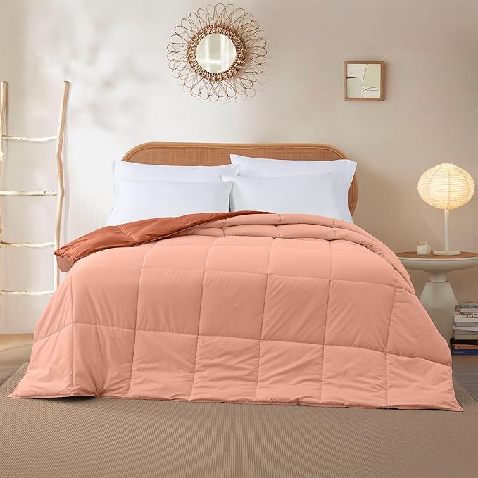Modern Threads Down Alternative Reversible Comforter Rust/Clay Twin