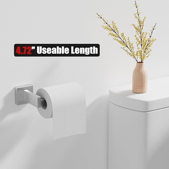 10-Pieces Brushed Nickel Bathroom Accessories Set, 23.6 Inch Bath Towel Bar Set, Stainless Steel Bathroom Hardware Set, Towel Racks for Bathroom Wall Mounted.