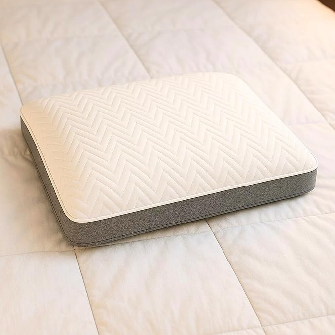Cooling Gel Pillow for Adults - Interchangeable Gel Bead, Fiber Fill & Foam Layers - Double-Sided Chevron & Mesh Cover - Comfortable Coldest Pillow for Side, Back & Stomach Sleepers