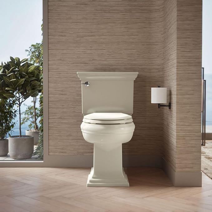 KOHLER CACHET® Nightlight Soft Close Toilet Seat Elongated, ReadyLatch®, Grip-Tight Hardware, Biscuit