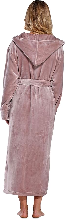 Turquaz Oversize Plush Robes For Women, Soft Warm Fleece Bathrobe for Women