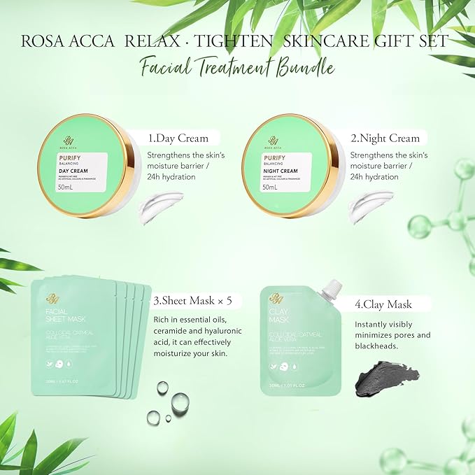 Tea Tree 23 Pcs Facial Skin Care Set, Bath and Body Gifts for Women & Men, Self-Care Relaxation Gifts, Home Spa, Sheet Mask, Gel Eye Mask, Gua Sha, Cream, Birthday, Christmas, Valentines, Mother Day