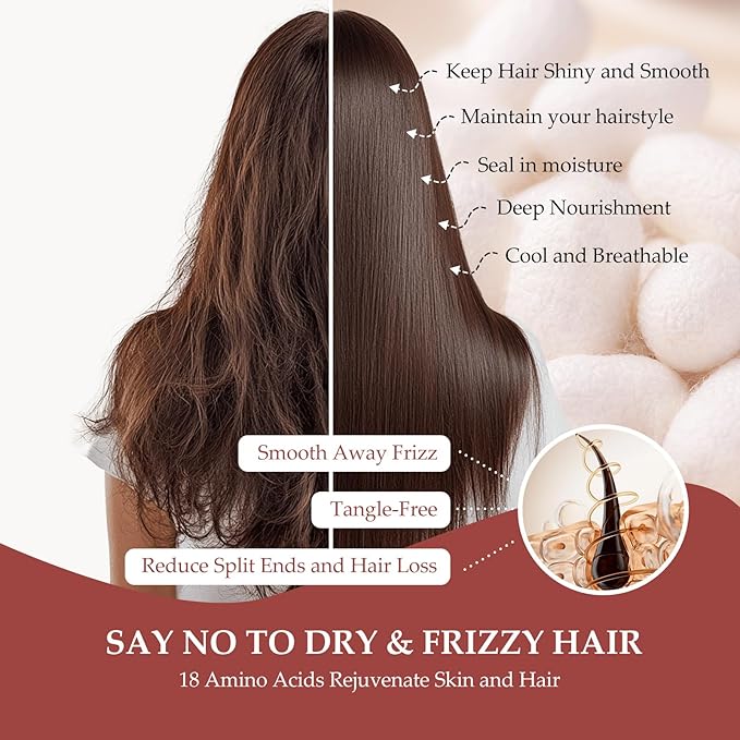 Silk Bonnet for Sleeping Women, 100% Mulberry Silk Sleep Cap with Elastic Band, Real Mulberry on Both Sides, Soft Pink