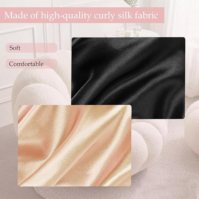 Satin Bonnet Double Layer Silk Bonnet for Sleeping Women Hair Care for Natural Curly