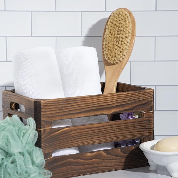 Rae Dunn Hand Towels, Embroidered Decorative Hand Towel for Kitchen and Bathroom, 100% Cotton, White- Fresh/Clean, 16"x 28"