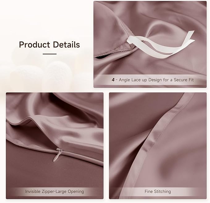 THXSILK 100% Pure Mulberry Silk Duvet Cover Set 3 Piece, 6A+ Grade Luxury Soft Bedding Silk Sheets for Hair and Skin, 1 Pcs Duvet/Quilt/Comforter Cover with 2 Zippered Pillowcases (Purple, Twin)