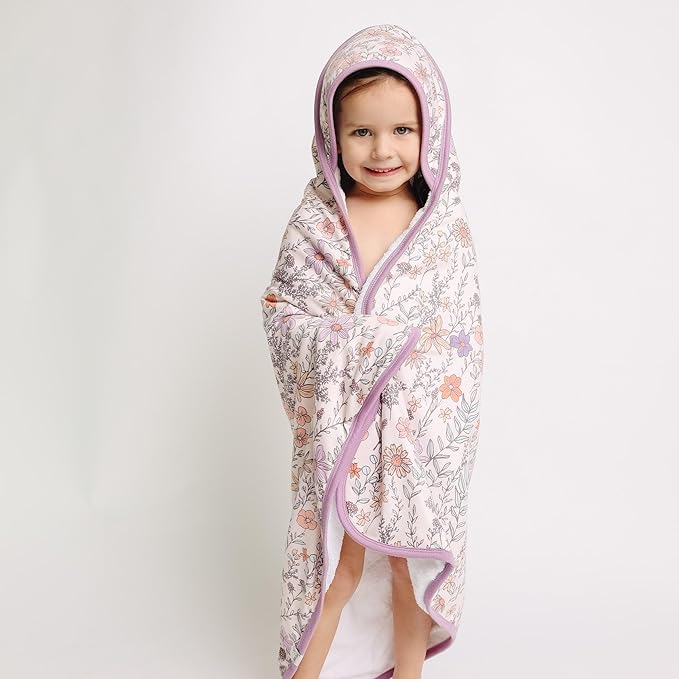 Copper Pearl Premium Knit Hooded Bath Towel Flora
