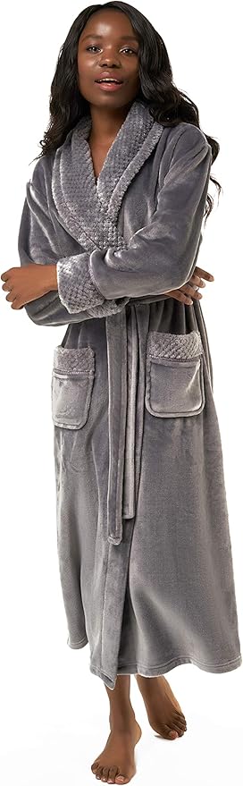 Turquaz Oversize Plush Robes For Women, Soft Warm Fleece Bathrobe for Women