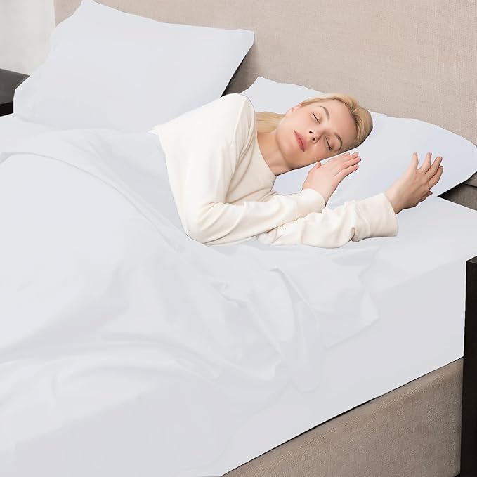 Mejoroom King Size Sheet Set - Hotel Luxury 1800 Bedding Sheets & Pillowcases - Extra Soft Bed Sheets - 16" Deep Pocket Fitted Sheet, Hypoallergenic, Wrinkle& Breathable - 4 Piece(King,White)