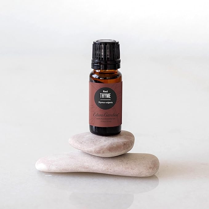 Edens Garden Thyme- Red Essential Oil- 100% Pure Premium Grade, Undiluted, Natural, Therapeutic, Aromatherapy, The Best for Diffuser, Candle, Laundry, Humidifiers 10 ml (.33 fl oz)