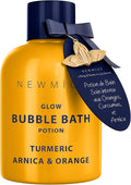 Nutritious Bubble Bath Long Lasting Foam Turmeric Orange Arnica Essential Oil Skin Healing Moisturizing Relaxing Stress Relief Spa Gift for Women