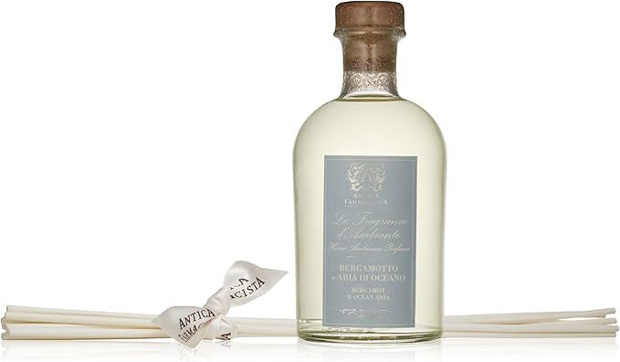 Antica Farmacista Home Ambiance Diffuser - Long-Lasting Reed Scent Diffuser - Luxury Room Freshener Gift - Bergamot & Ocean Aria, 8.45 fl oz
