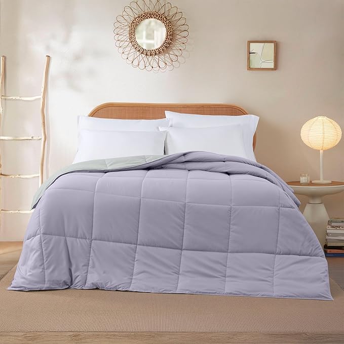 Modern Threads Down Alternative Reversible Comforter Purple/Silver California King