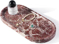 Koville Norway Natural Marble Tray, 12"x6" Vanity Decorative Tray for Countertop Organizer, Catchall for Perfume, Candles, Jewelry Dish