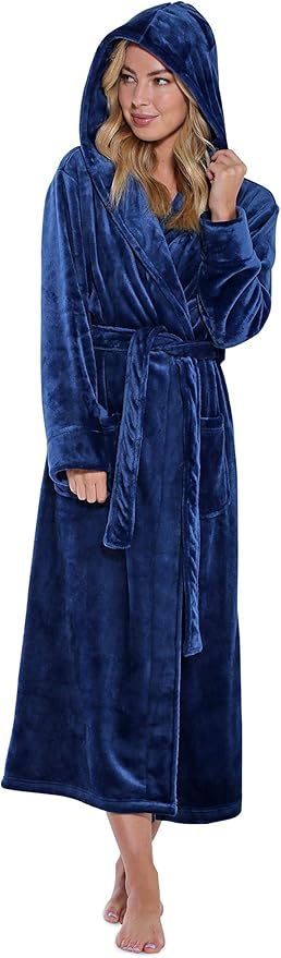 Turquaz Oversize Plush Robes For Women, Soft Warm Fleece Bathrobe for Women