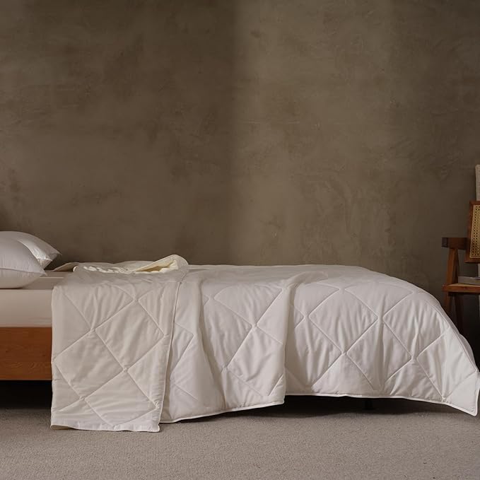 EP Mode Light Weight Wool Comforter for Summer, Purely Natural Duvet Insert, 100% Australian Wool Filling (150GSM, Size King)